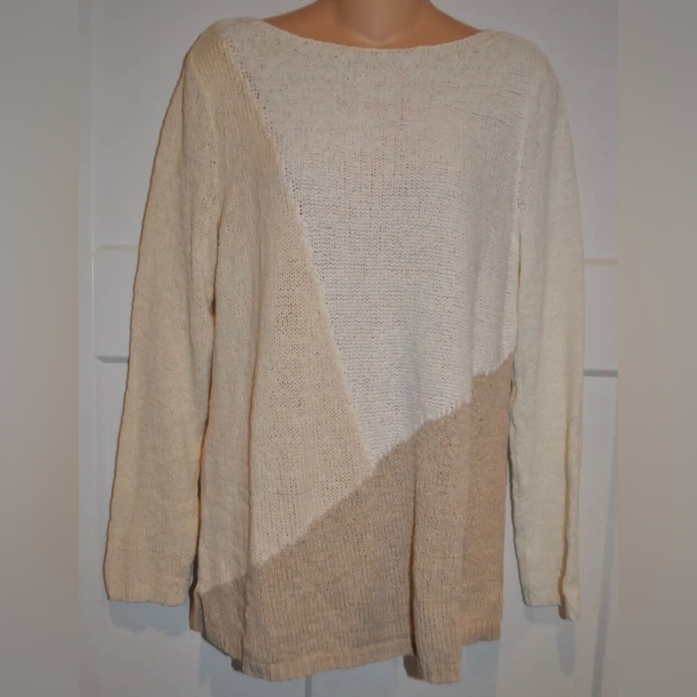 PURE JILL J. JILL Knit Boat Neck Sweater Light Weight S